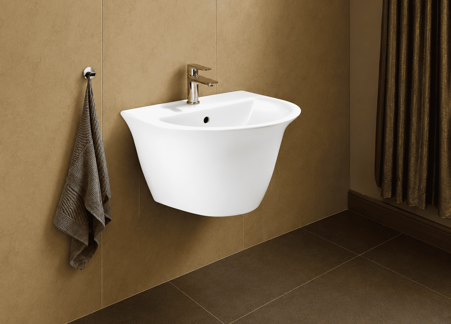 Elvira- integrated wash basin